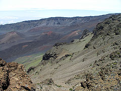 Cinder cones in the Haleakala crater