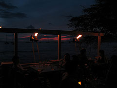 View from the dining room of Mala Ocean Tavern in Lahaina