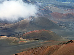 Cinder cone detail in the Haleakala crater