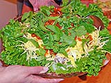 Crisped Catfish Salad with Sour Green Mango and Cashews